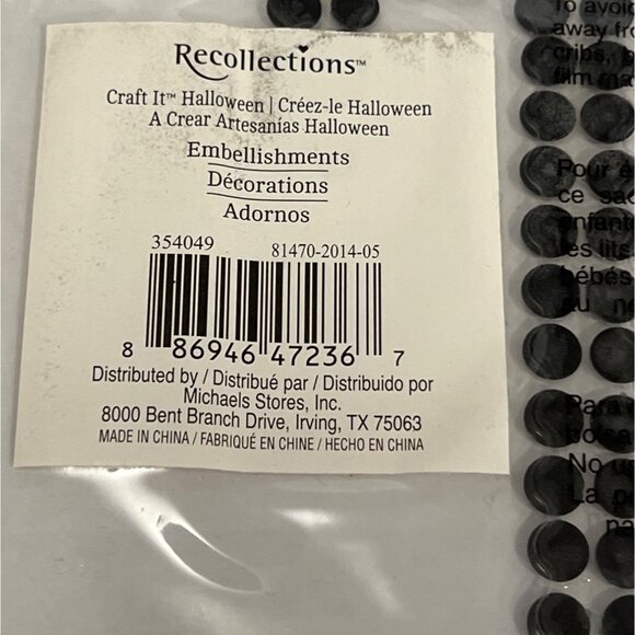 Recollections Halloween Bling Rhinestone Gem Embellishment Letter T 353831 - Picture 2 of 3